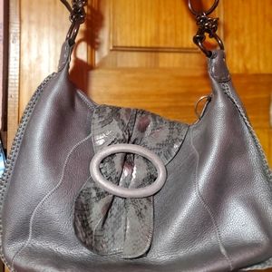 Chi by FALCHI leather snake skin hobo purse